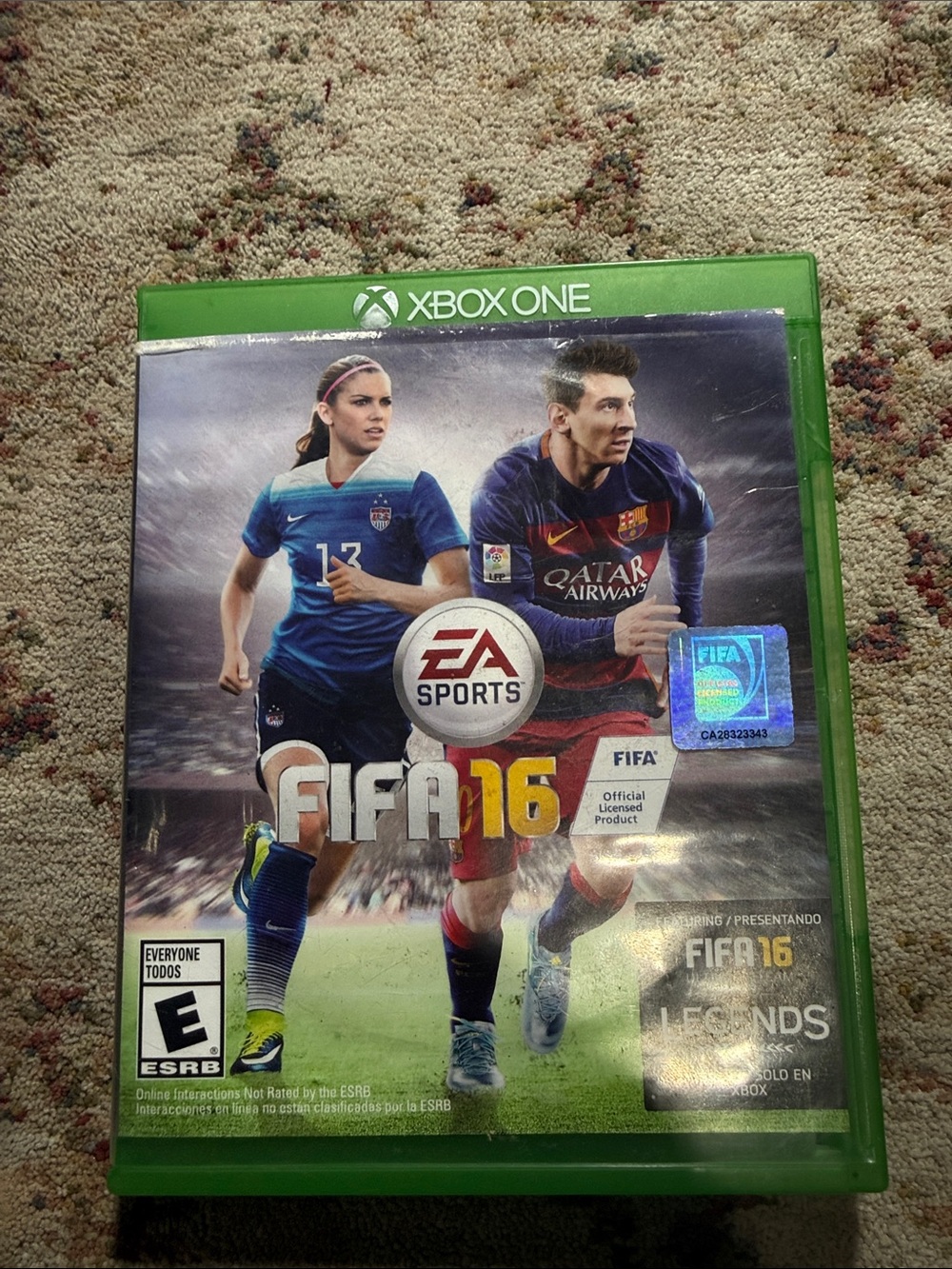 FIFA 16 Xbox One Game - Green Case